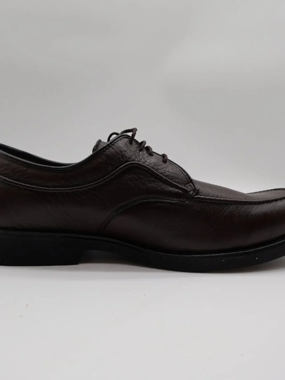 Hush Puppies Tribute Oxford Mens 10.5 Dark Brown Leather Dress Shoes